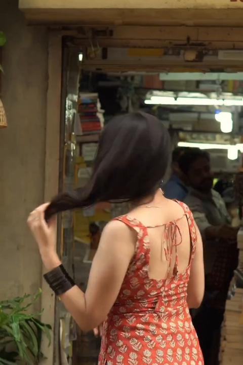 Casual Everyday Wear Rust Red Printed Cotton Sleeveless Kurti Top