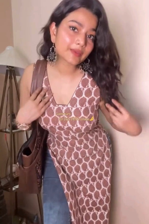 Casual Wear Stylish Daily Kurti for College Girl