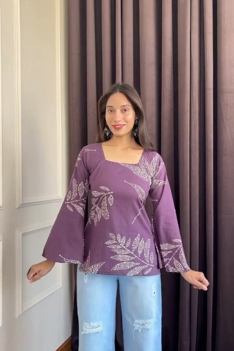 Trendy Casual Ethnic Top Stylish Printed Short Kurta for Women