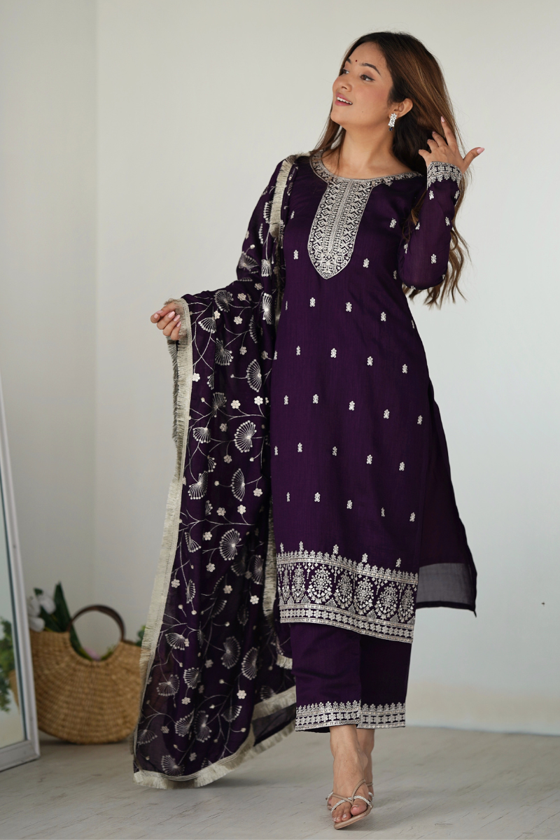Heavy Black Pure Soft Fox Gown in Georgette with Dupatta