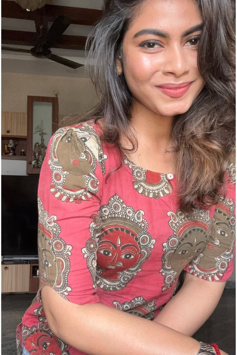 Traditional Indian Ethnic Wear Kathakali Print Kurtis